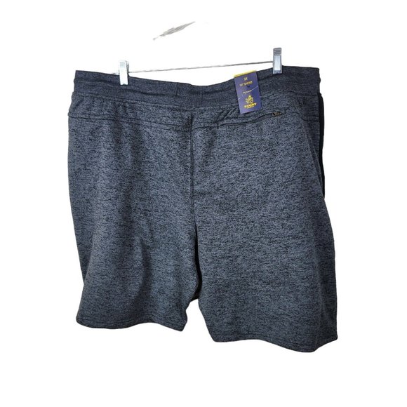 NEW Rugby University Charcoal Gray Athletic Shorts Size 3X 10" Knee Length NWT - Picture 4 of 5